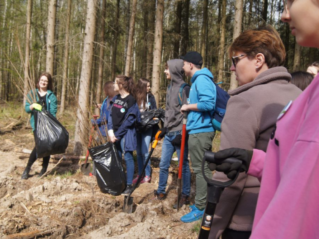 Uczniowie I LO sadzili lasy