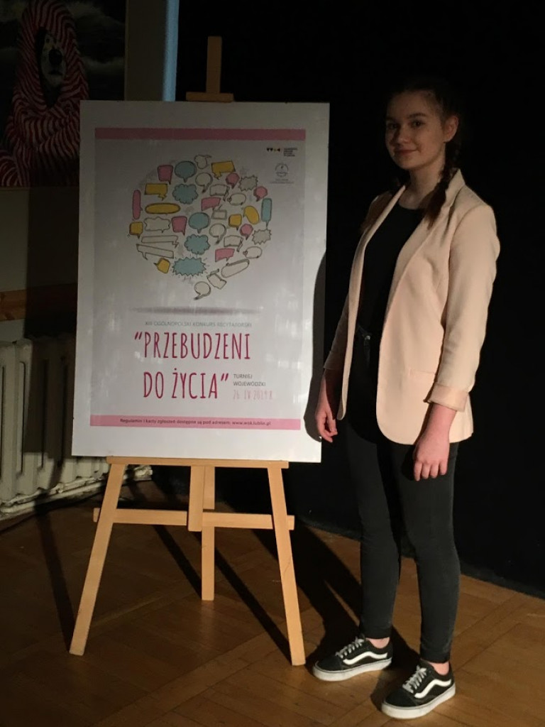 Natalia Dyjak zajęła 2. miejsce w wojewódzkim konkursie