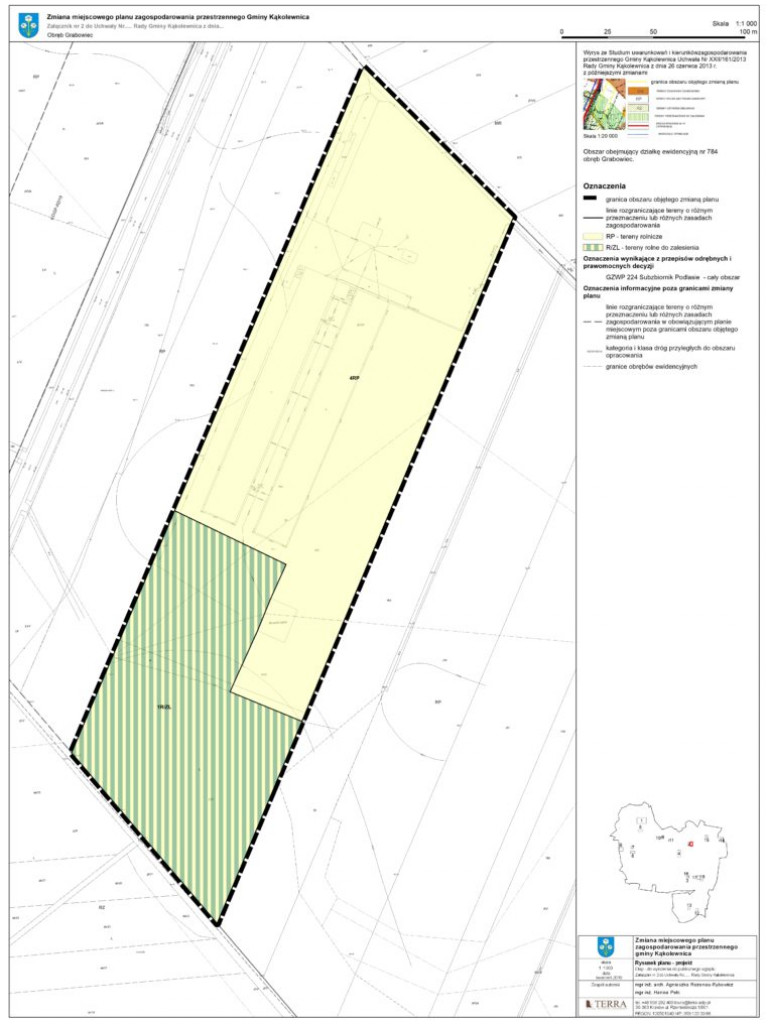Ogłoszenie wójta gminy Kąkolewnica o udostępnieniu planu zagospodarowania