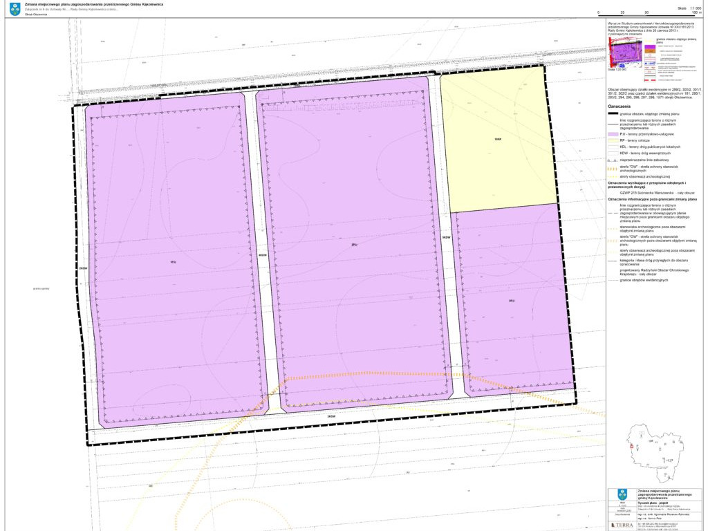 Ogłoszenie wójta gminy Kąkolewnica o udostępnieniu planu zagospodarowania