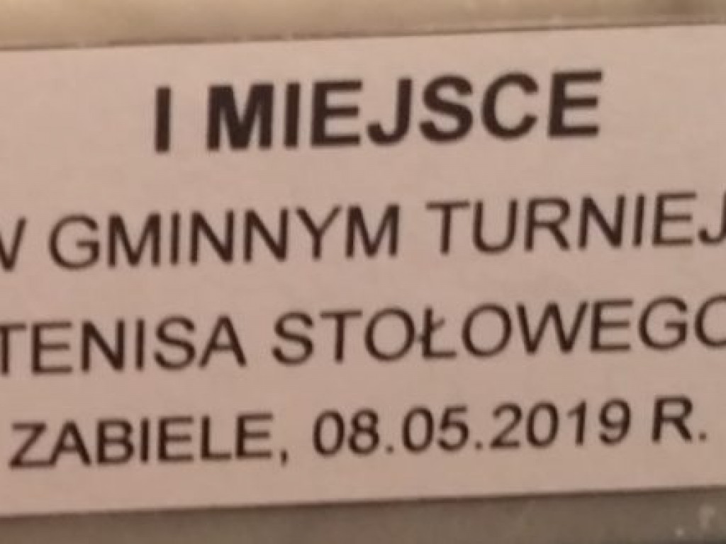 Turniej Tenisa Stołowego w gminie Radzyń