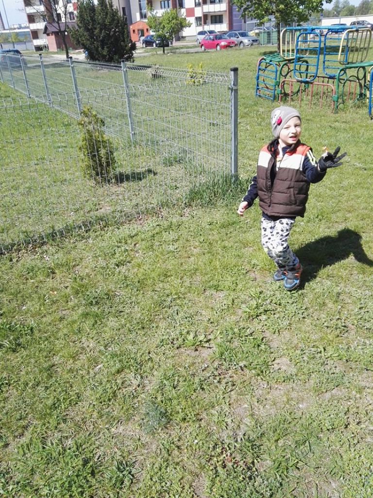 Porządki wokół przedszkola 