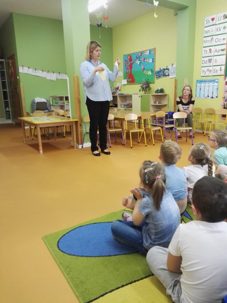 Lekcja o serze w przedszkolu 