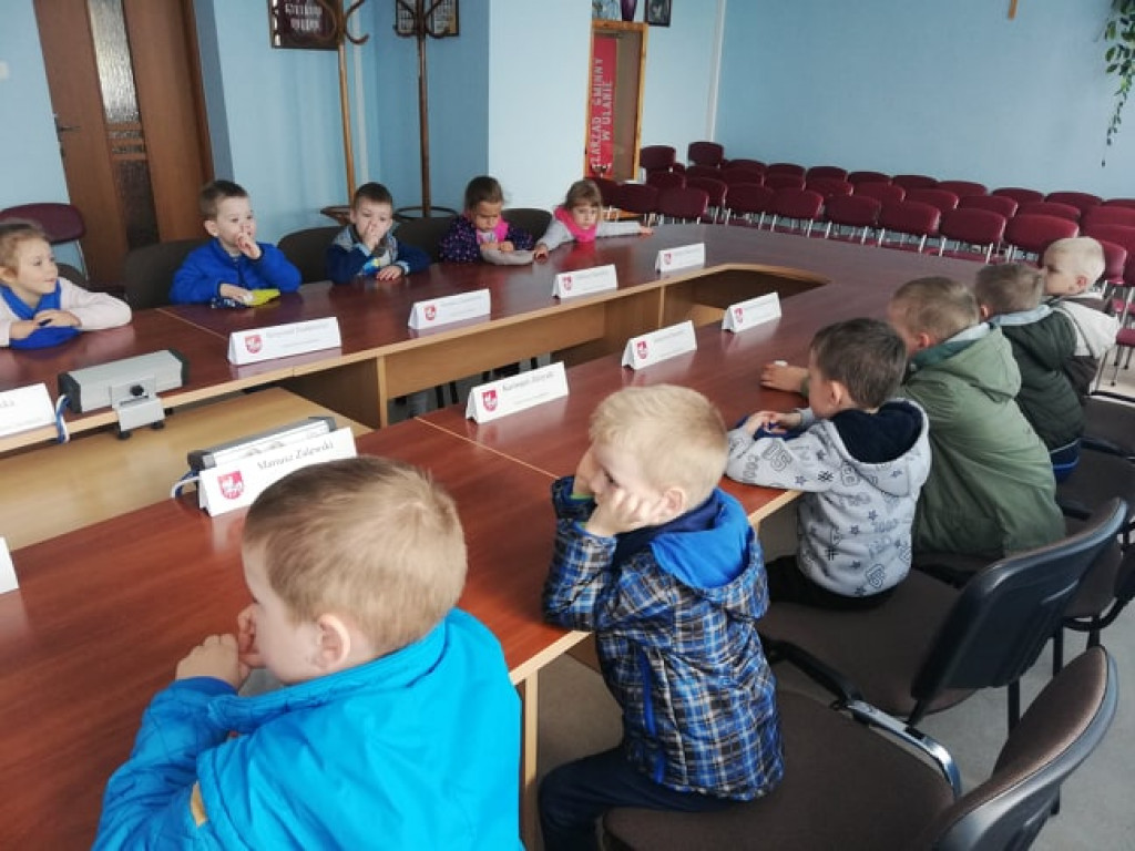Przedszkolaki z wizytą w Urzędzie Gminy w Ulanie-Majoracie