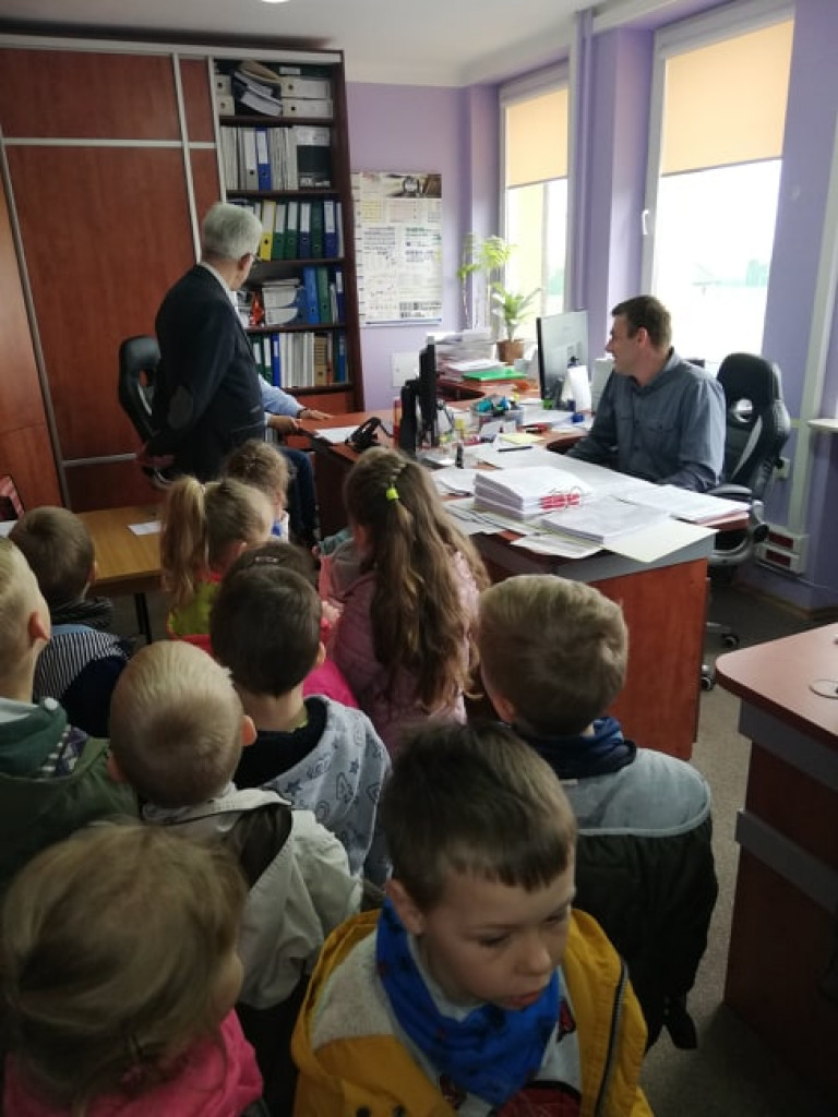 Przedszkolaki z wizytą w Urzędzie Gminy w Ulanie-Majoracie