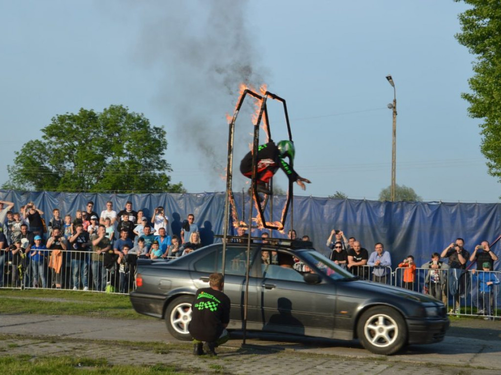 Pokaz kaskaderski w Radzyniu