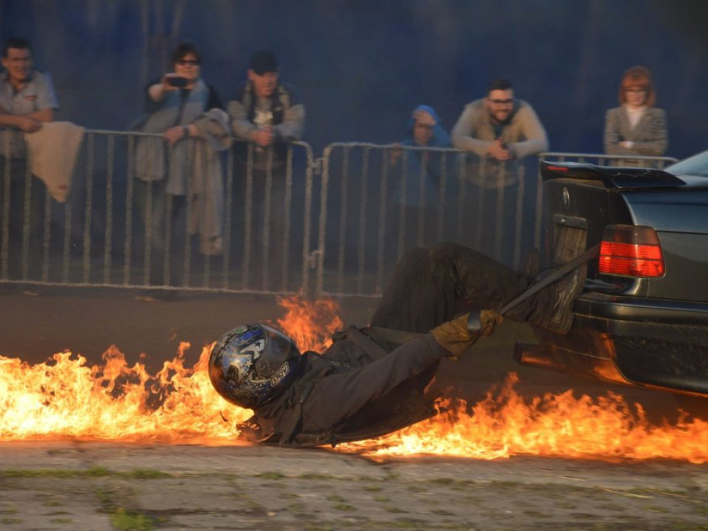 Pokaz kaskaderski w Radzyniu