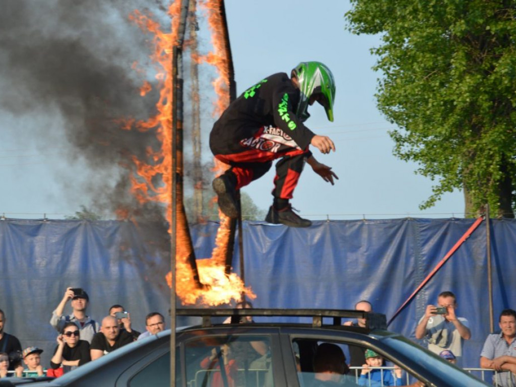Pokaz kaskaderski w Radzyniu
