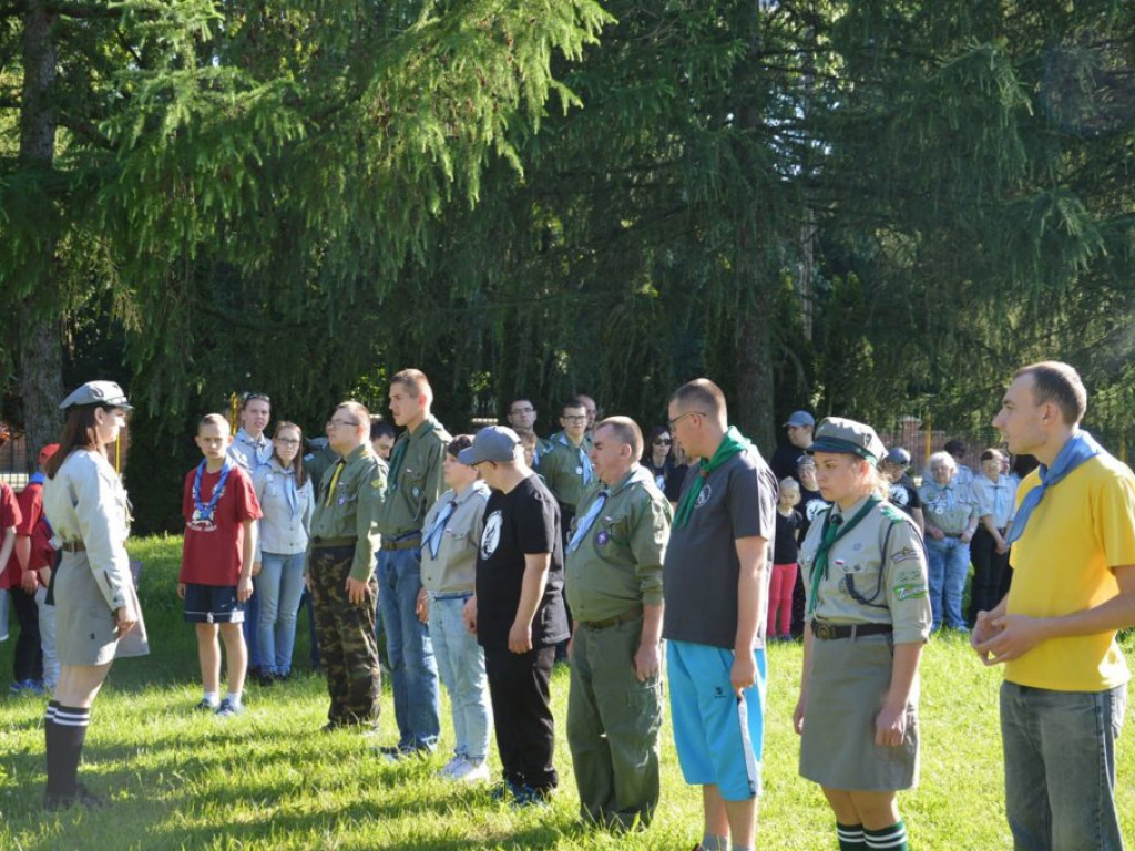 Rozpoczęcie zlotu harcerskiego w SOSW