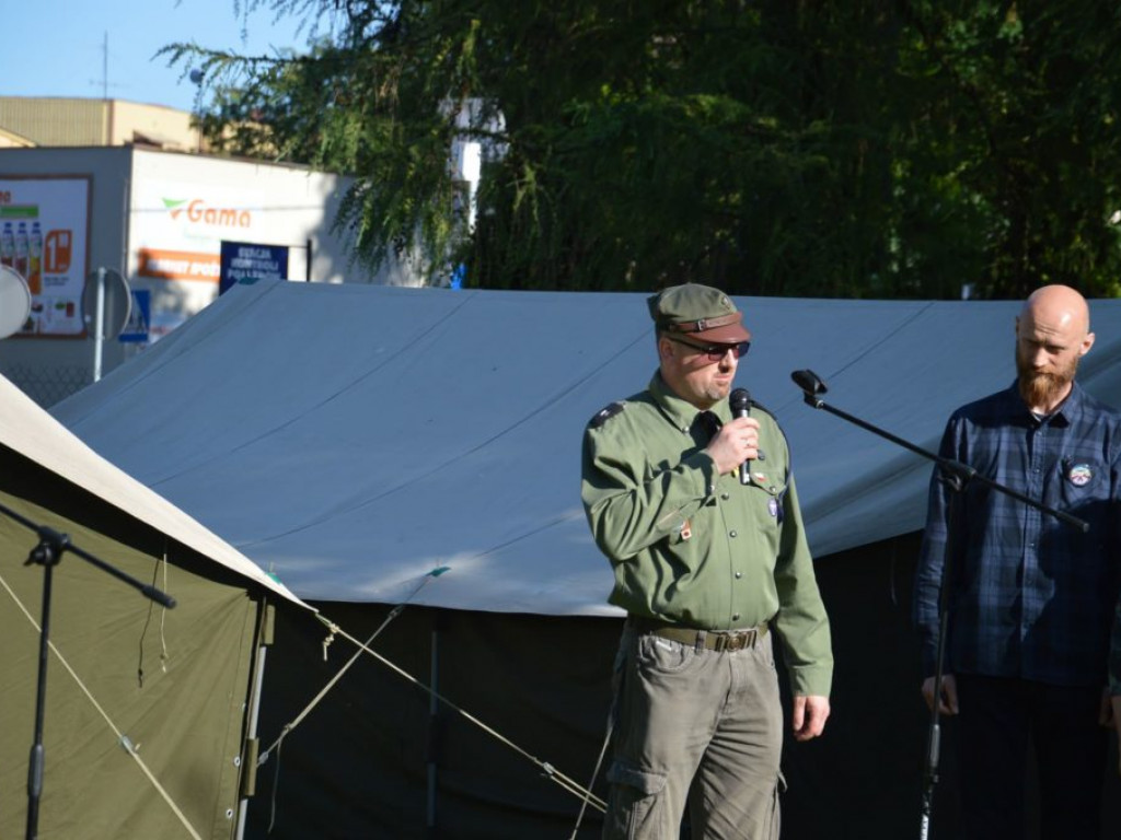 Rozpoczęcie zlotu harcerskiego w SOSW