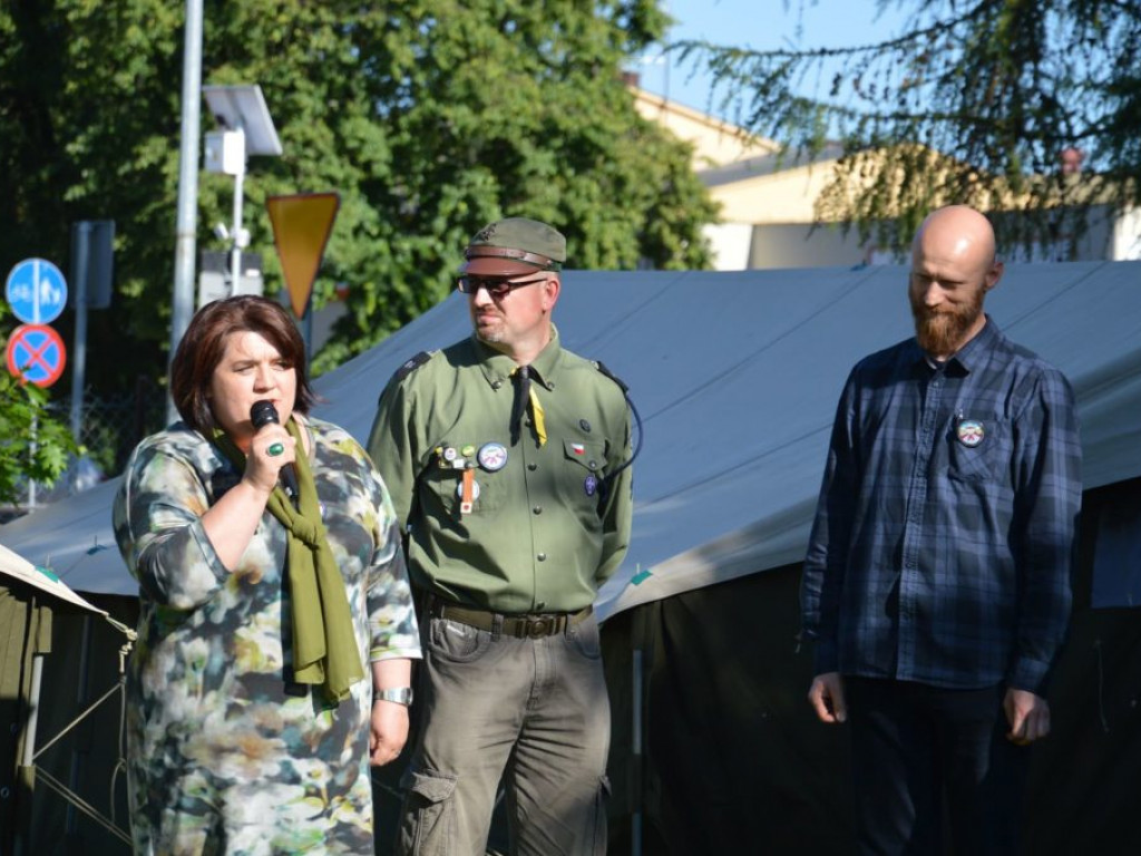 Rozpoczęcie zlotu harcerskiego w SOSW