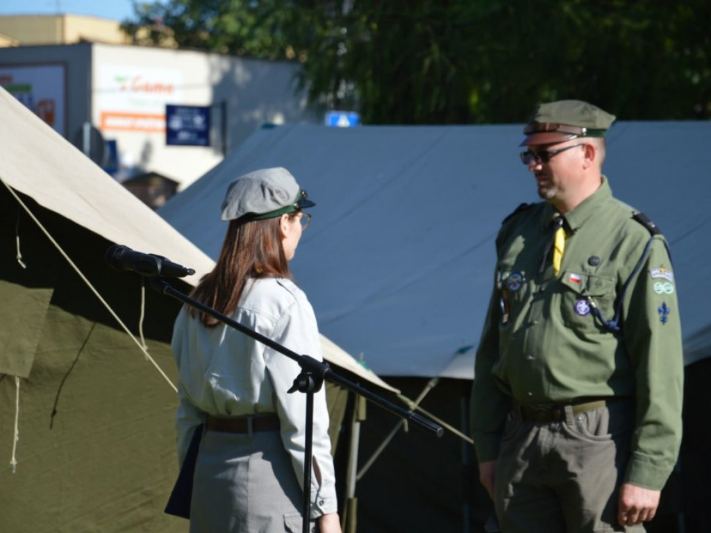Rozpoczęcie zlotu harcerskiego w SOSW