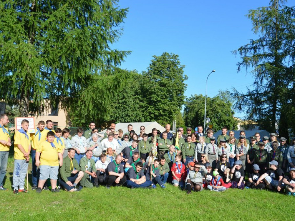 Rozpoczęcie zlotu harcerskiego w SOSW