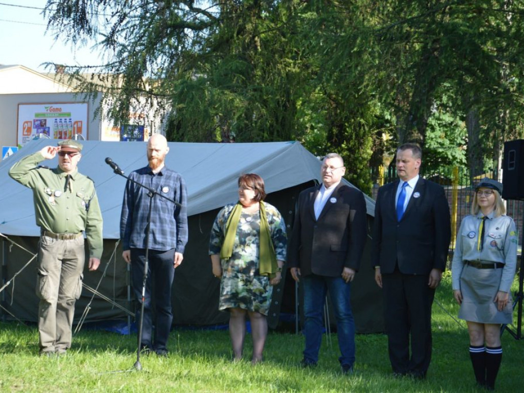 Rozpoczęcie zlotu harcerskiego w SOSW