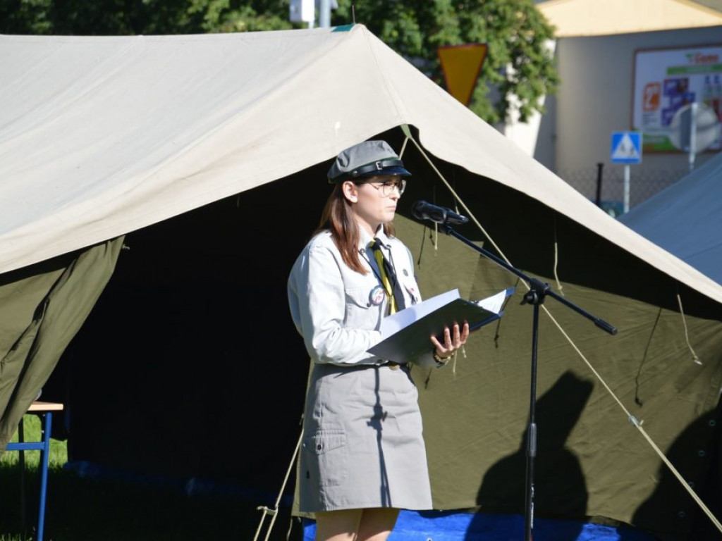 Rozpoczęcie zlotu harcerskiego w SOSW