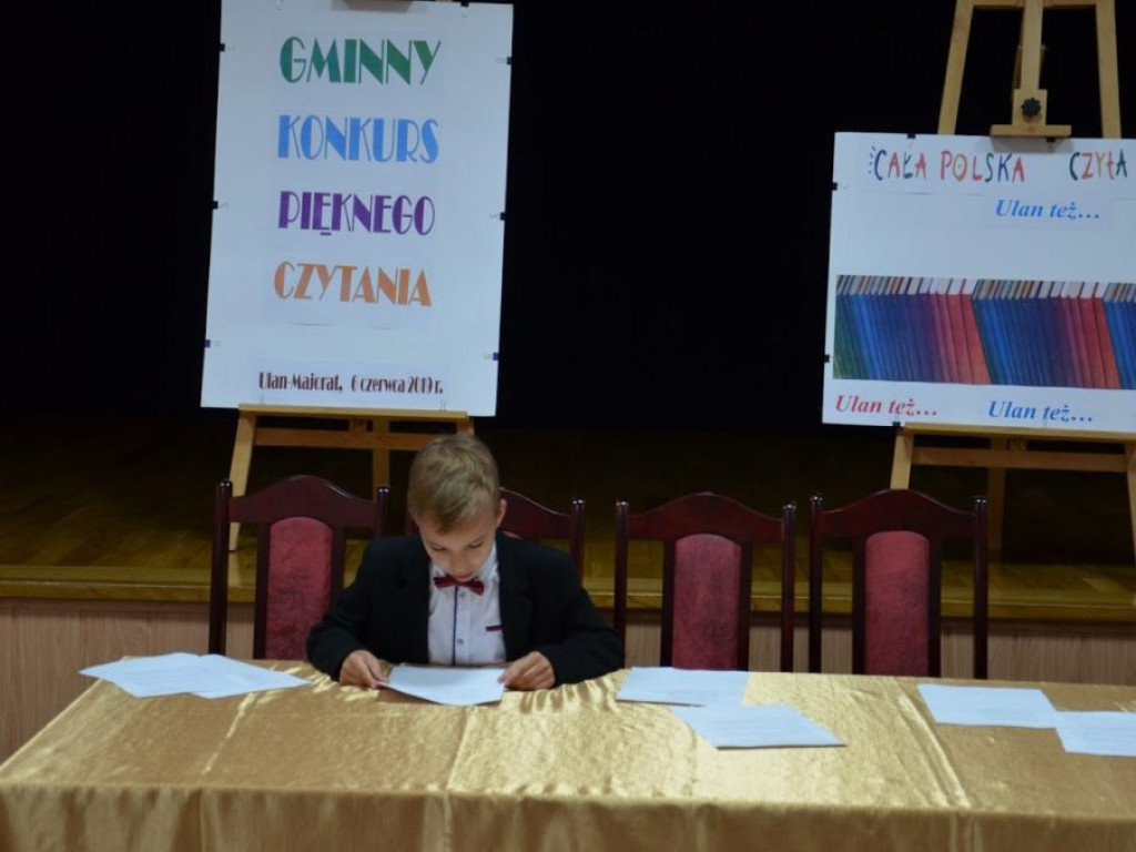 Gminny Konkurs Pięknego Czytania