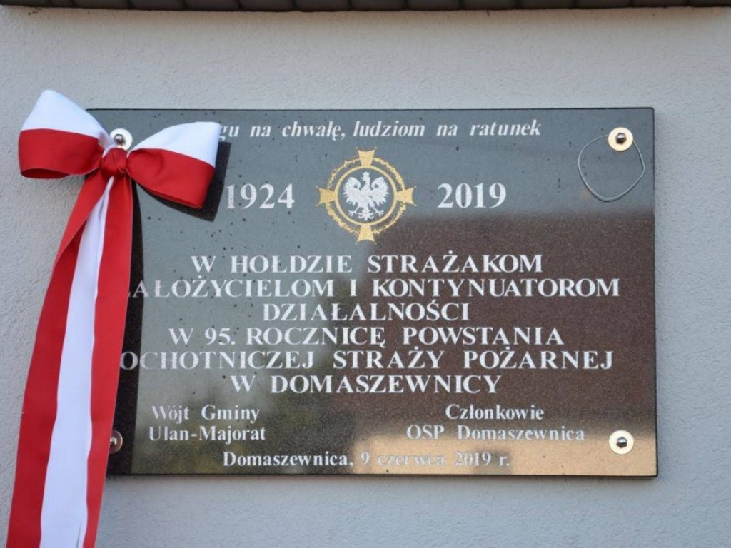 Obchody 95. rocznicy powstania OSP w Domaszewnicy