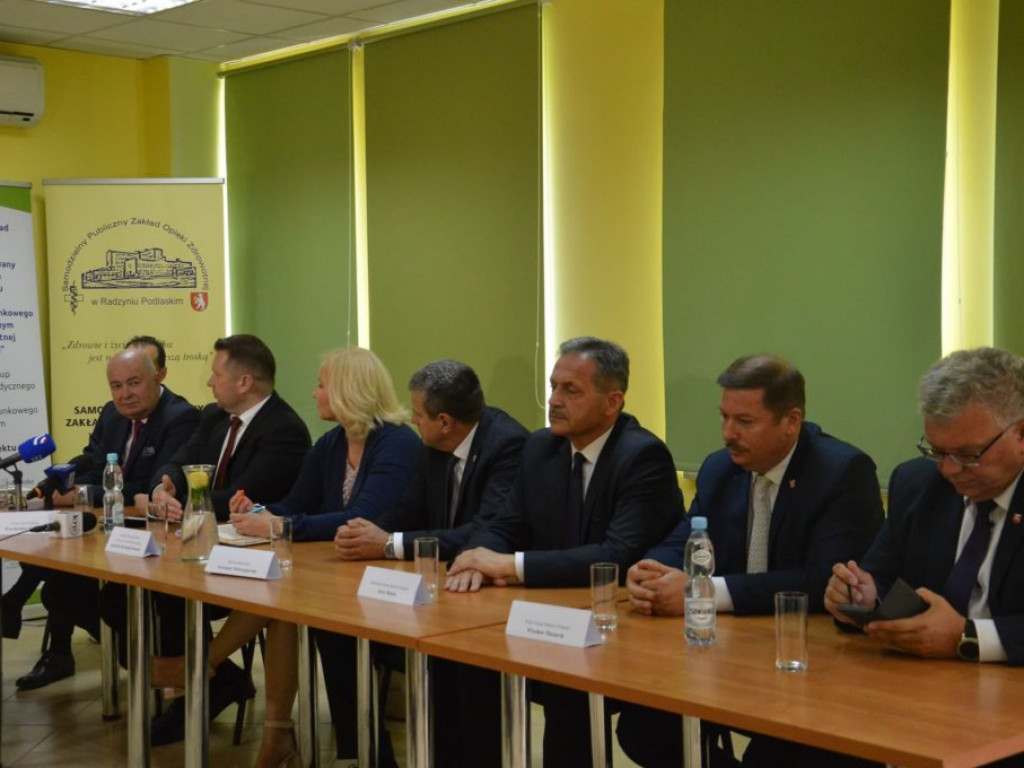 Konferencja prasowa w radzyńskim szpitalu