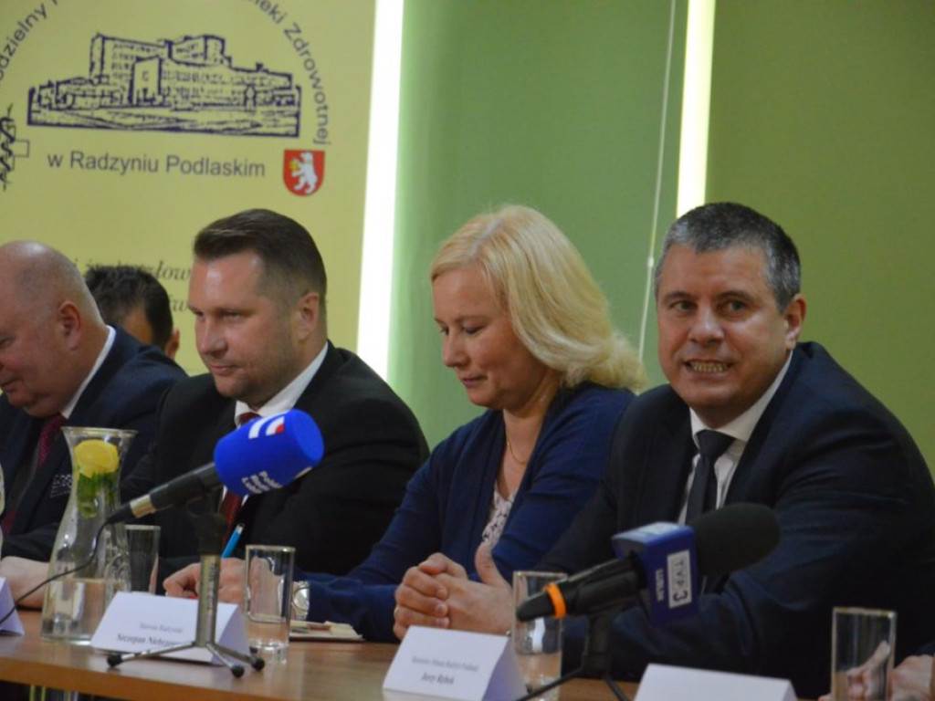 Konferencja prasowa w radzyńskim szpitalu