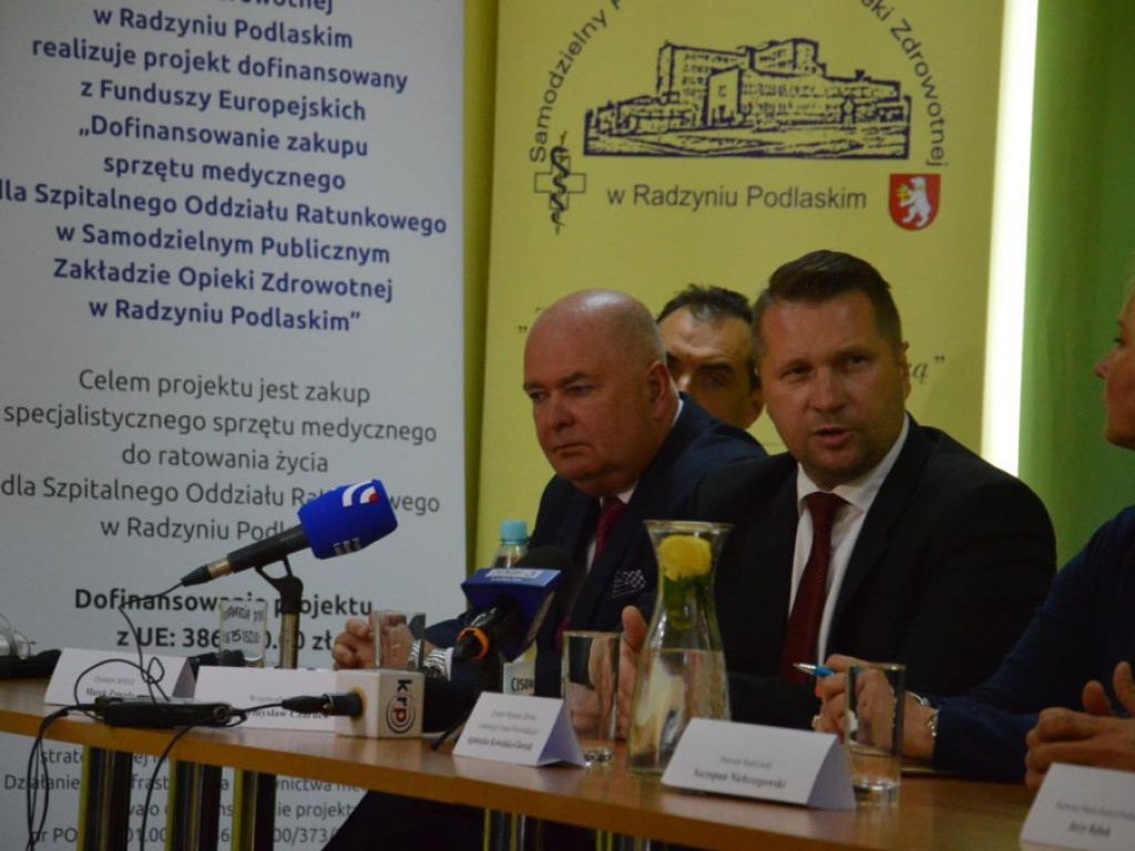 Konferencja prasowa w radzyńskim szpitalu