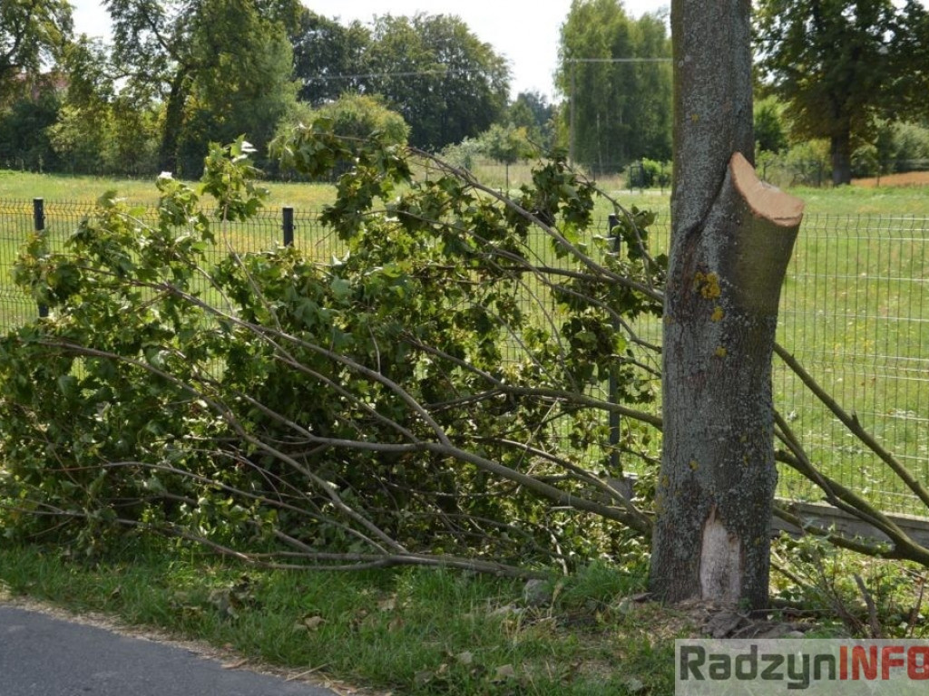 Zniszczenia po nawałnicy w Turowie