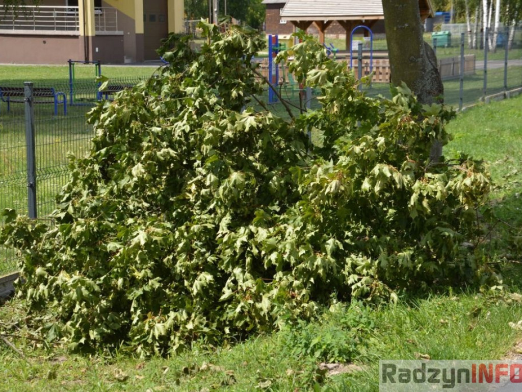 Zniszczenia po nawałnicy w Turowie