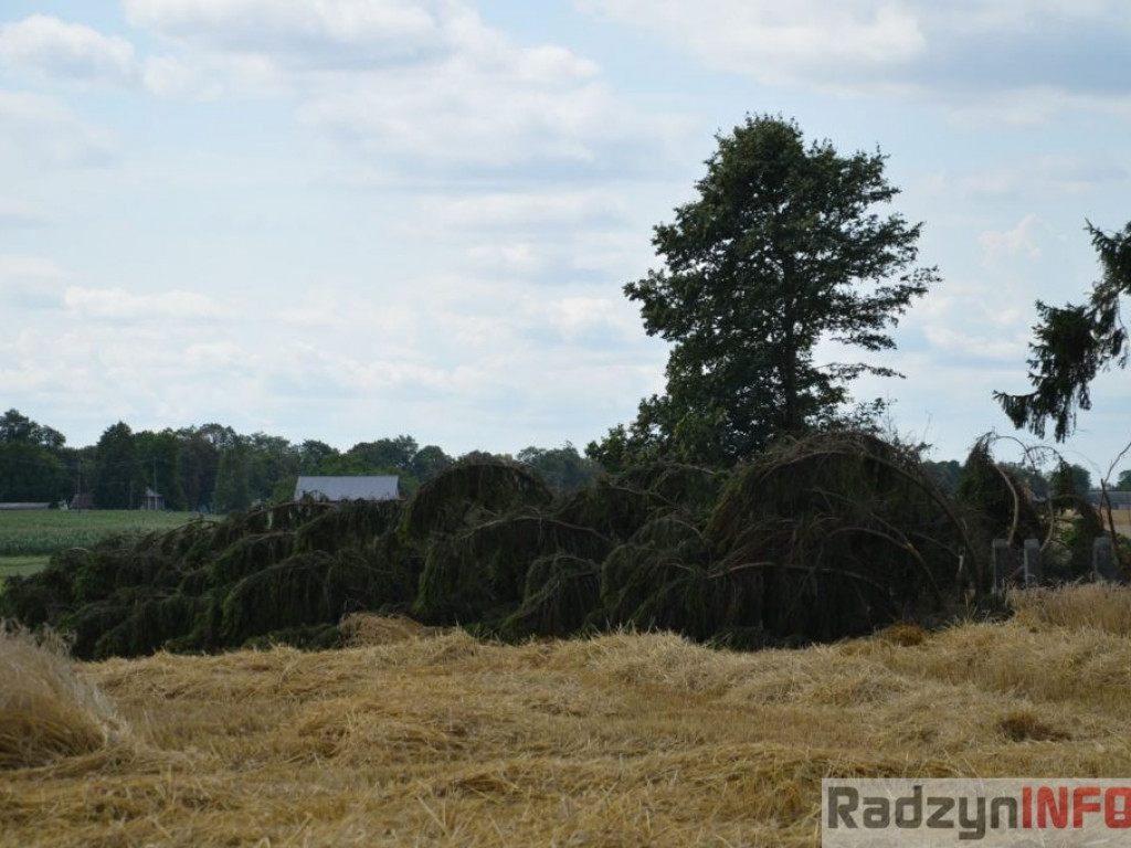 Zniszczenia po nawałnicy w Turowie
