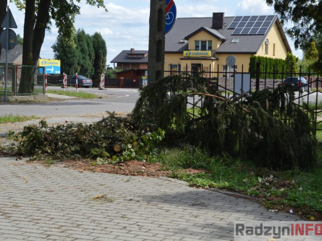 Zniszczenia po nawałnicy w Turowie