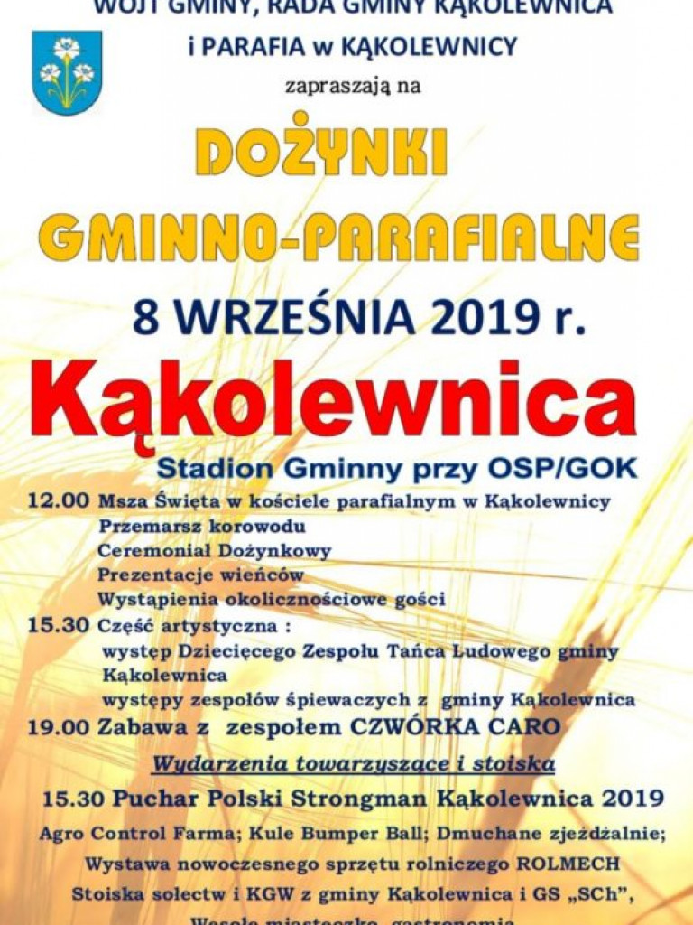 Dożynki w gminie Kąkolewnica - zapowiedź