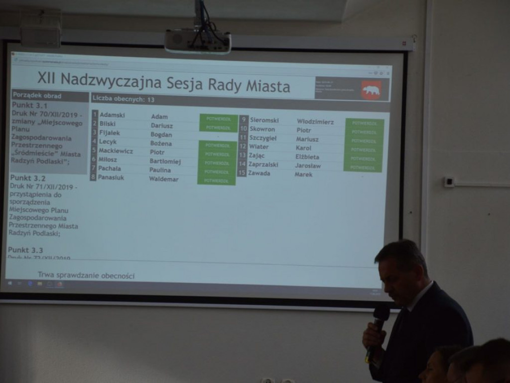 Nadzwyczajna sesja Rady Miasta