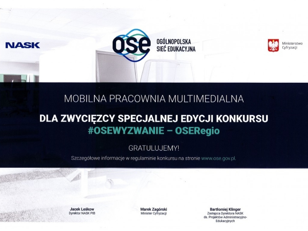 SP w Domaszewnicy laureatem konkursu