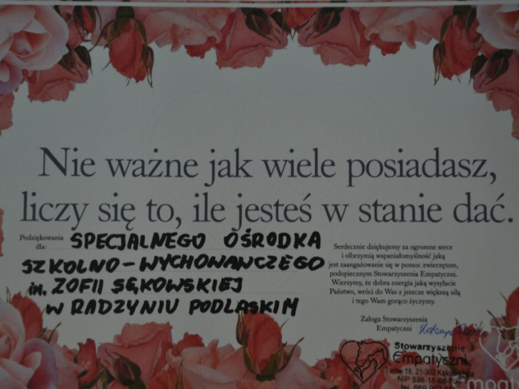 Spotkanie w SOSW na temat zwierząt