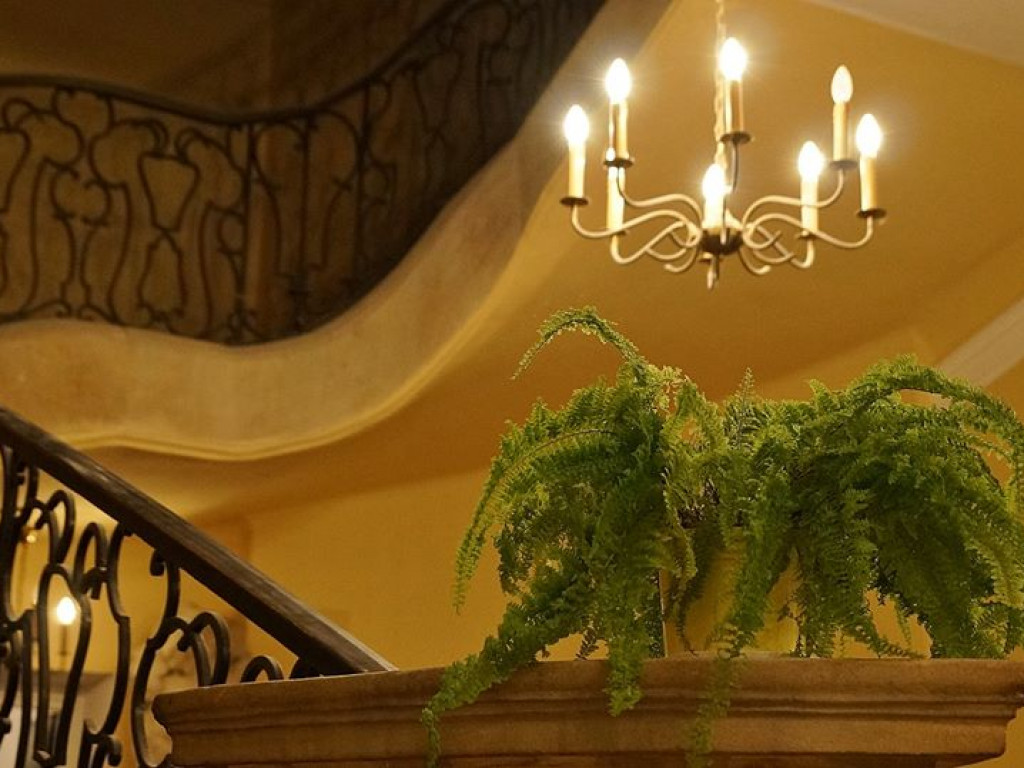 Radzyński pałac wieczorem