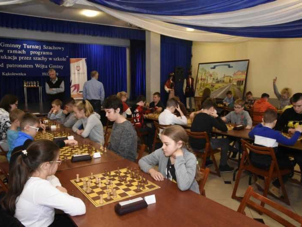 Turniej szachowy w Kąkolewnicy