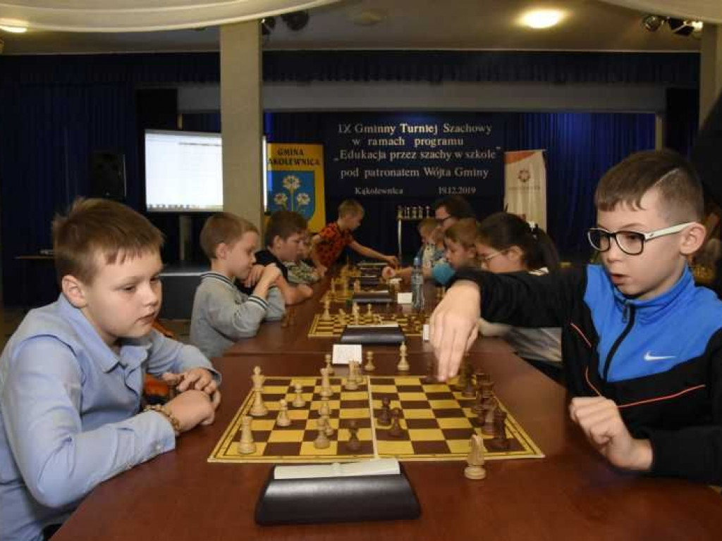 Turniej szachowy w Kąkolewnicy