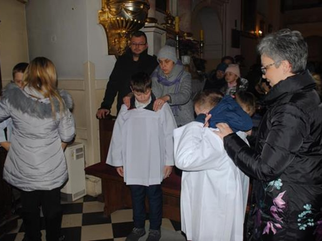 Przyjęcie nowych ministrantów