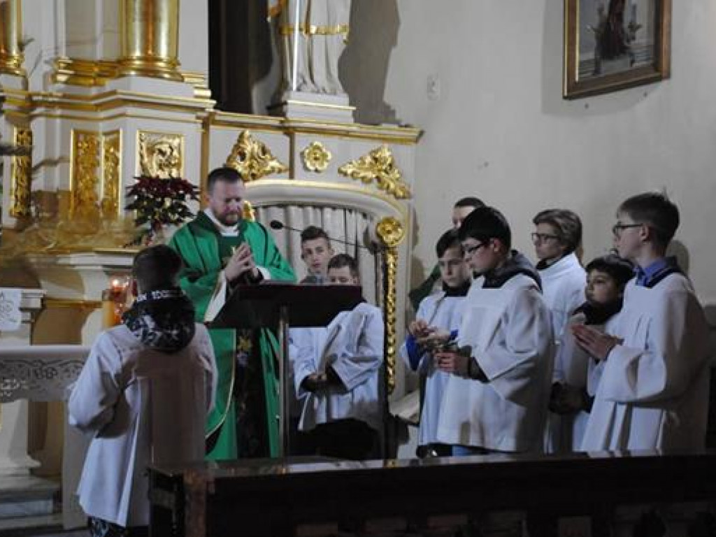 Przyjęcie nowych ministrantów