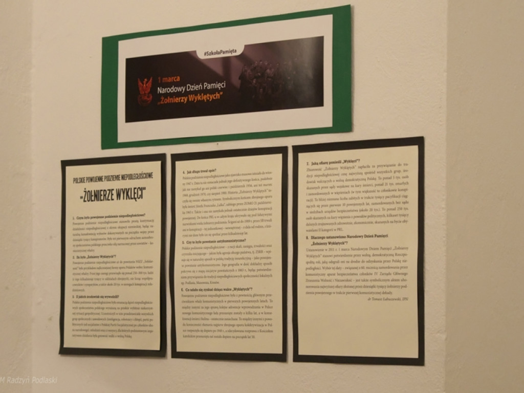 Wystawa i materiały o żołnierzach wyklętych w PSM
