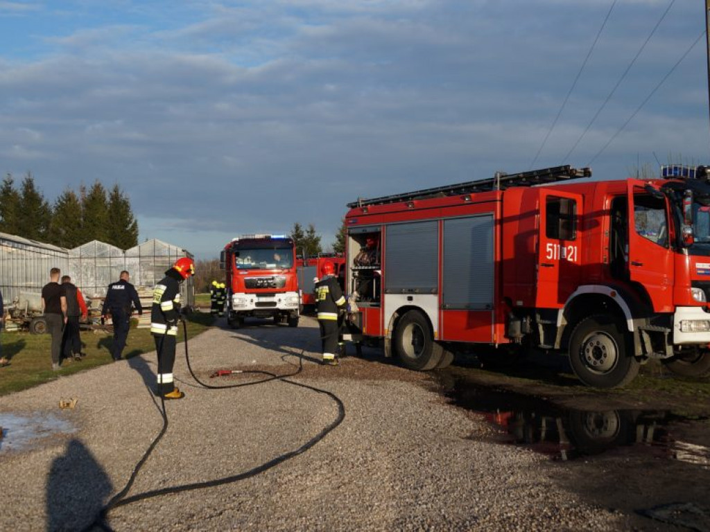 Pożar na ul. Polnej