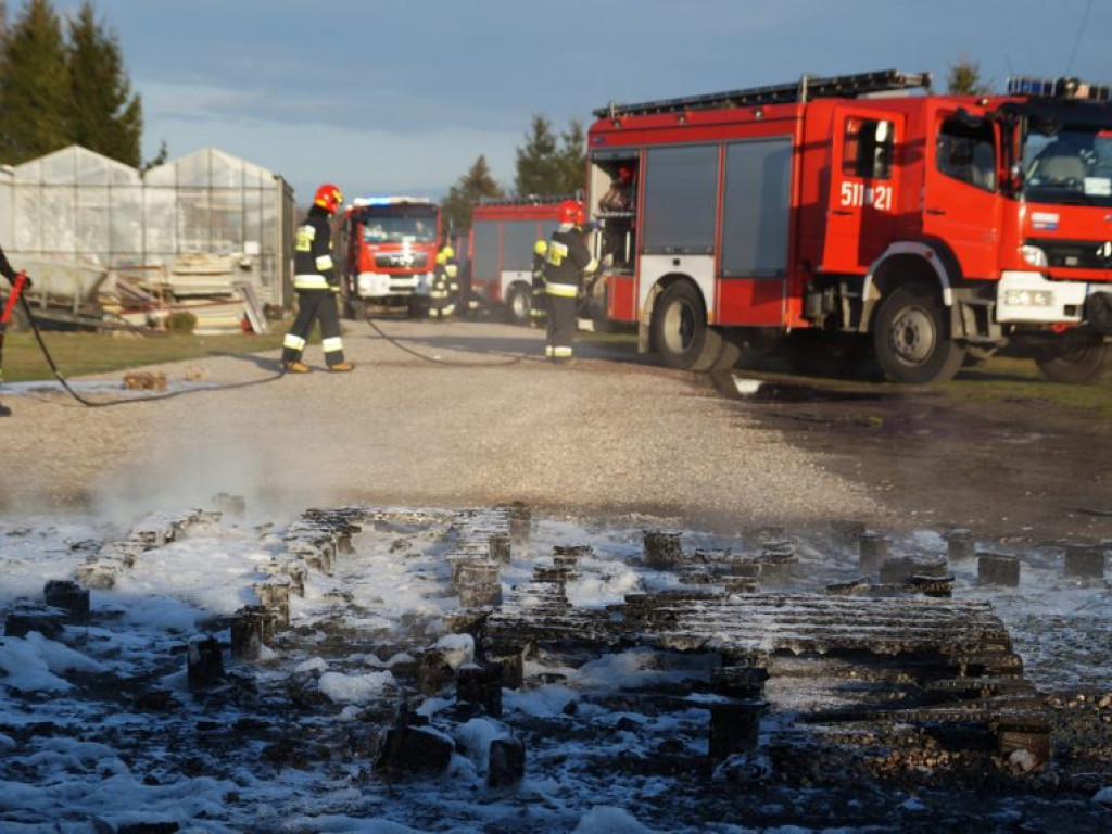 Pożar na ul. Polnej
