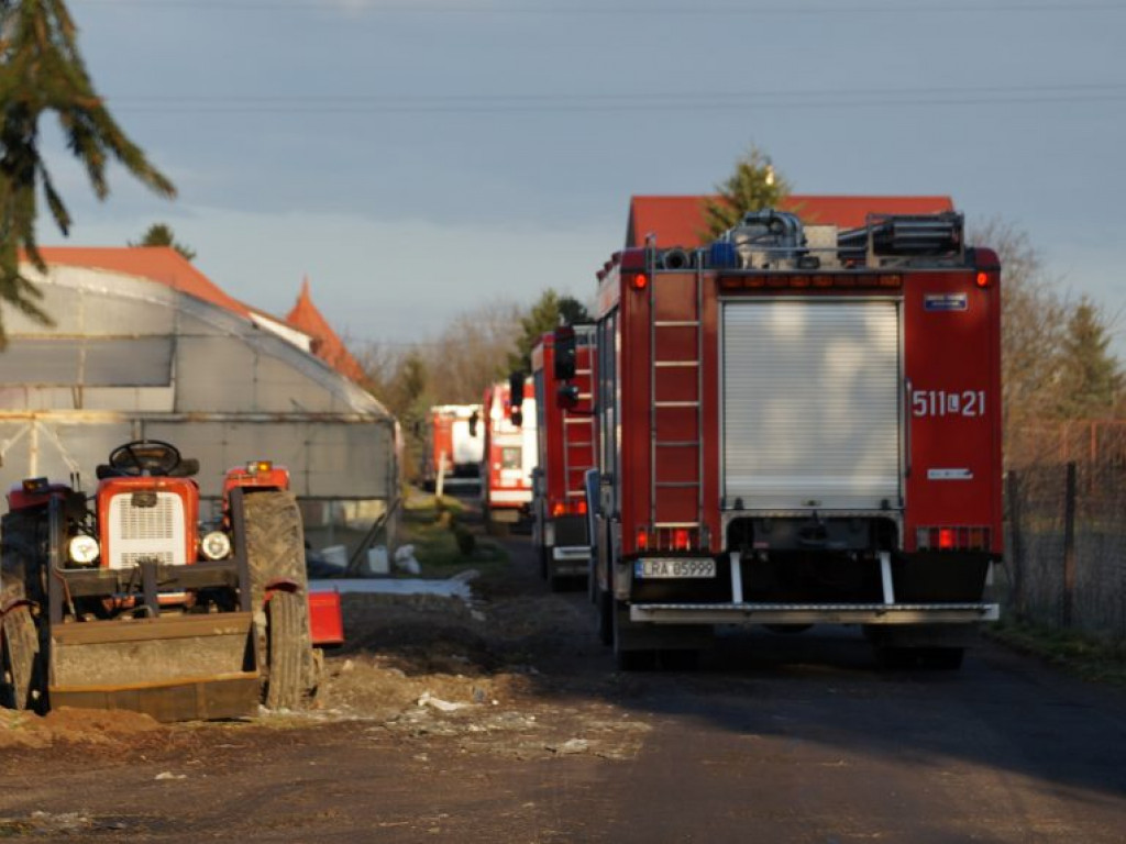 Pożar na ul. Polnej