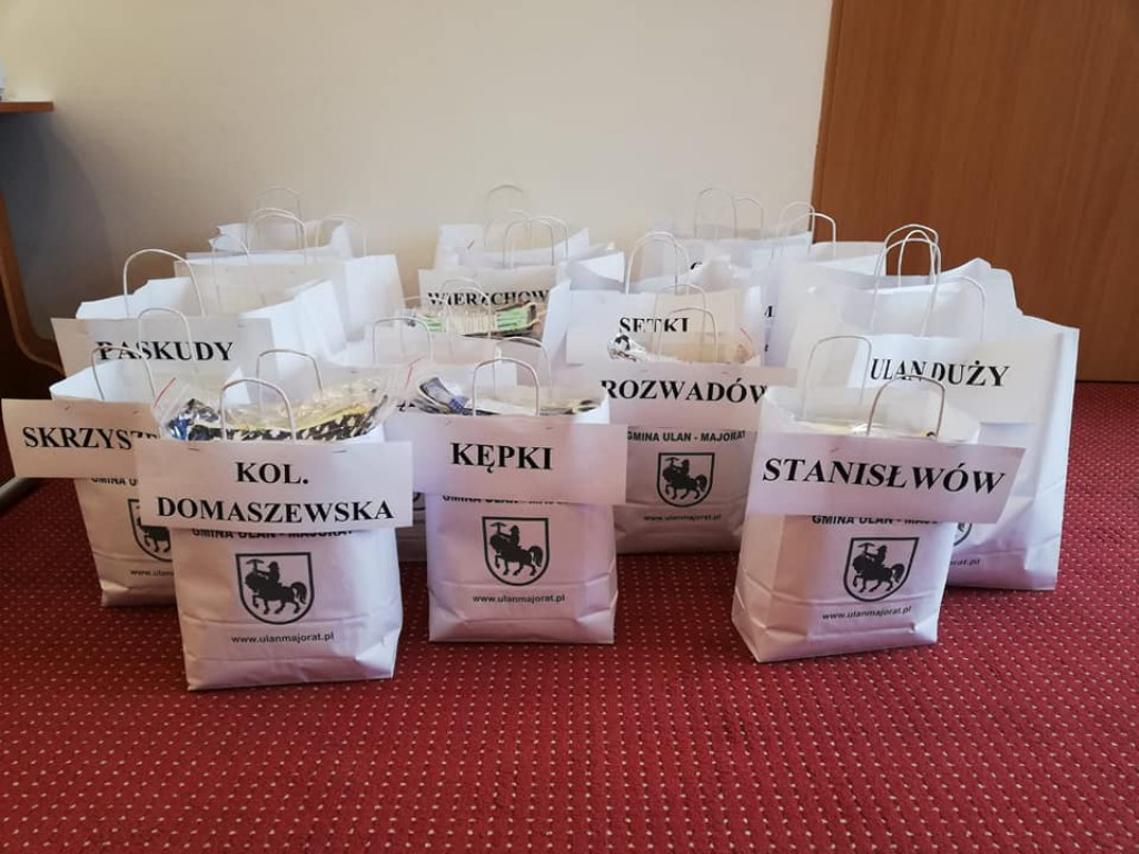 Dostarczanie uszytych maseczek w gminie Ulan-Majorat