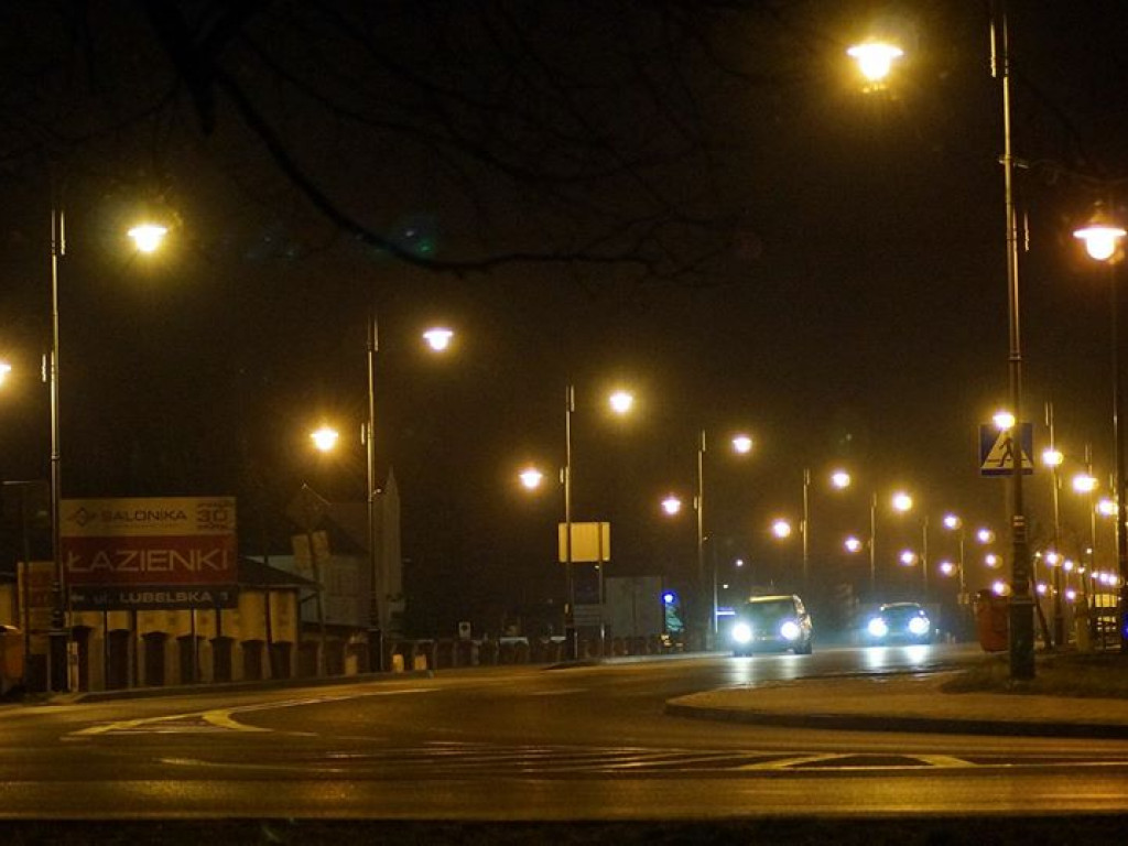 Radzyń nocą