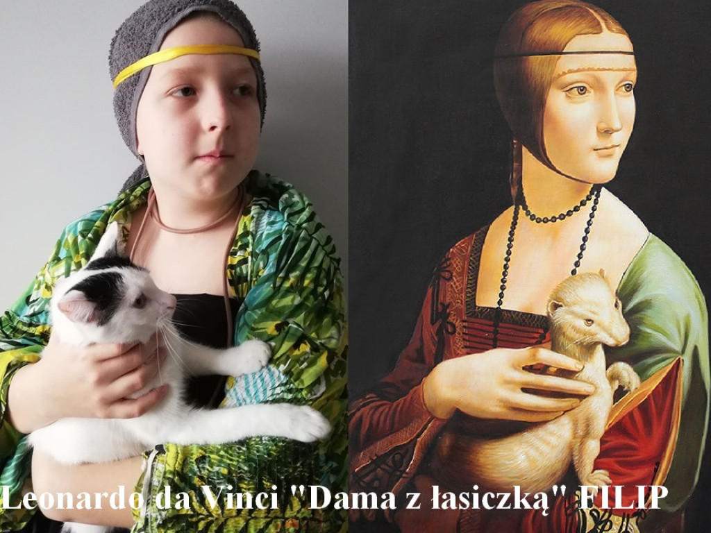 Nietypowa zdalna lekcja plastyki w ZS w Suchowoli