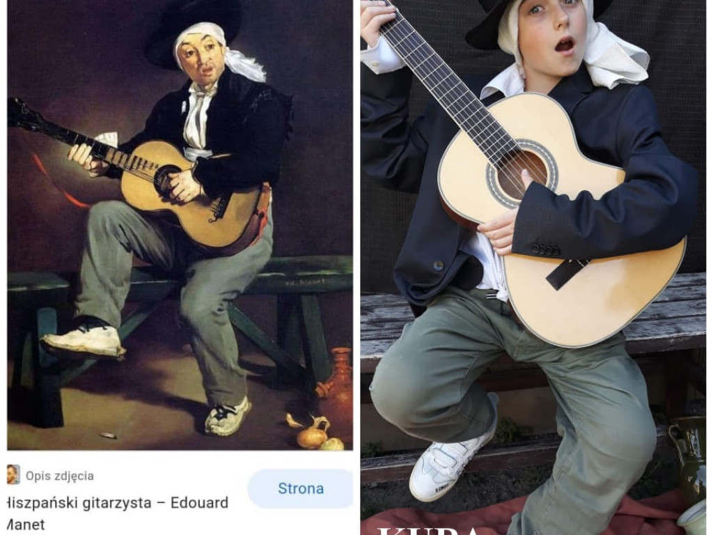 Nietypowa zdalna lekcja plastyki w ZS w Suchowoli