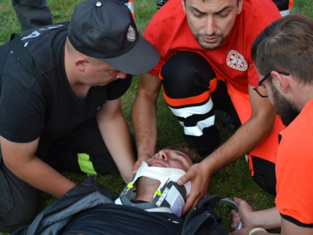 Ćwiczenia ratownicze w Paszkach Dużych