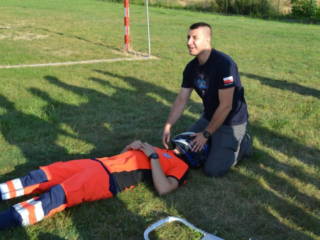 Ćwiczenia ratownicze w Paszkach Dużych
