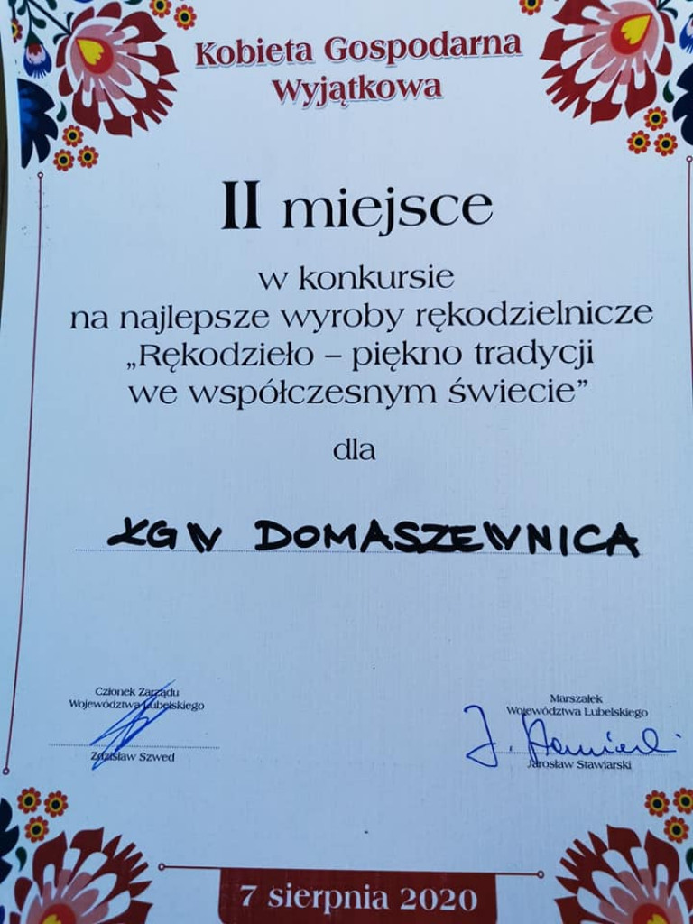 Triumf KGW w Domaszewnicy w konkursie 