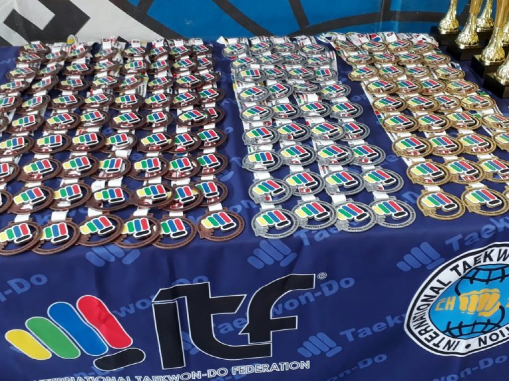 Radzyńscy zawodnicy taekwon-do na zawodach w Firleju