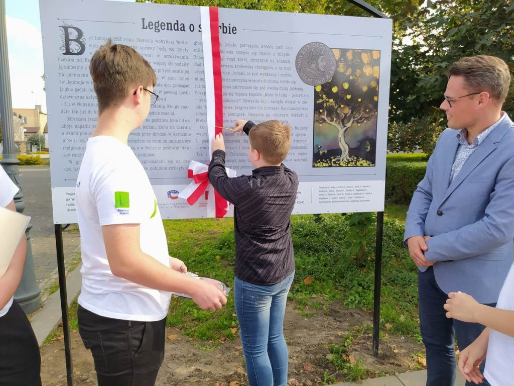 Odsłonięcie tablicy z legendą w Wohyniu